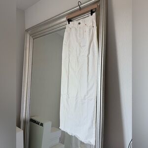 NWT - RAEY White Maxi Skirt UK 6